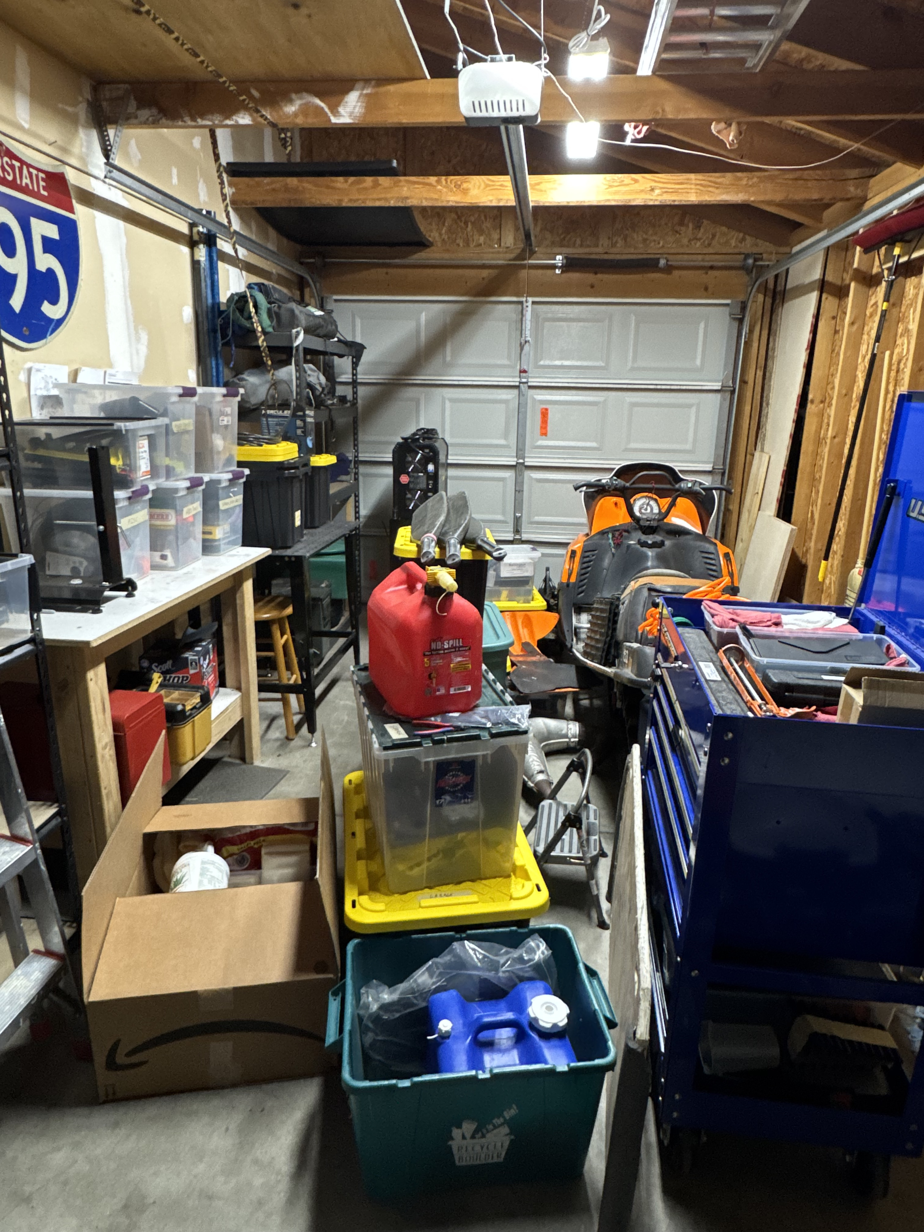 Vine st garage packing